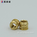 M2.3 -M2..6 น๊อตเม็ดมีดทองเหลือง knurled บีบอัด